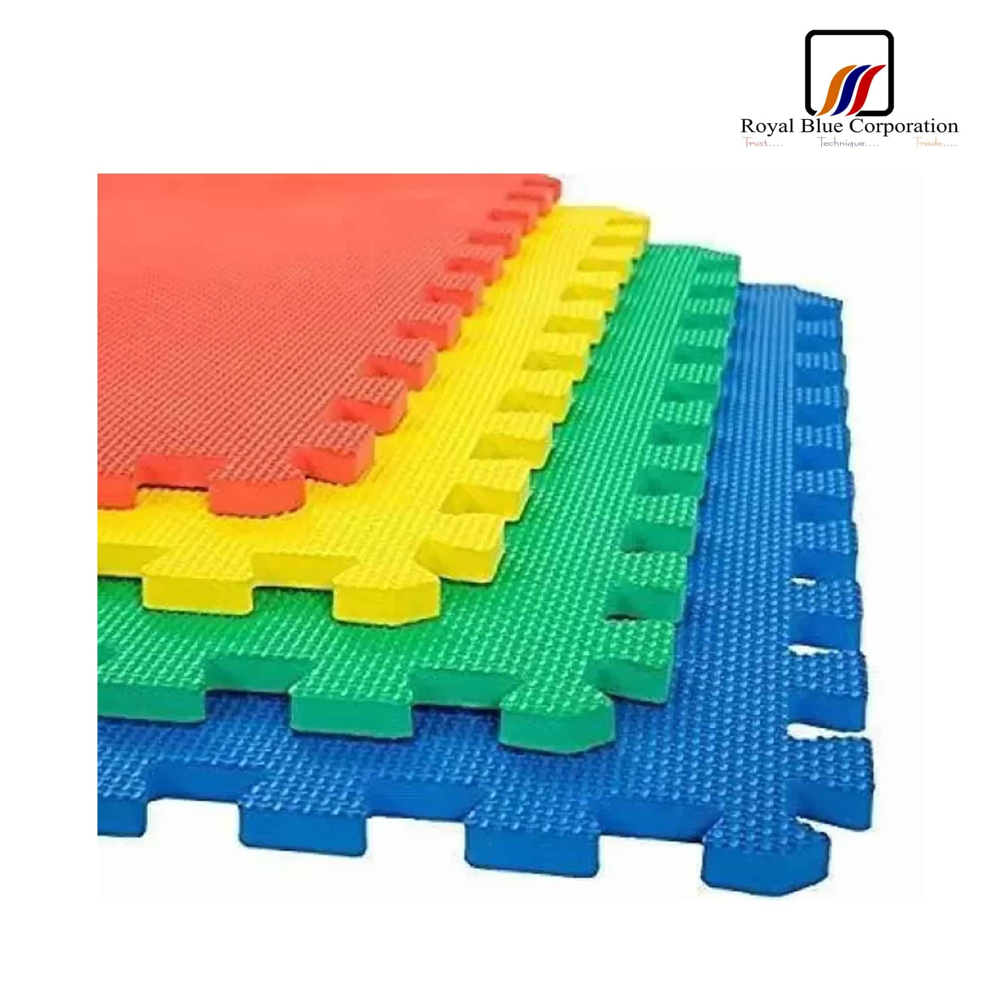 Multicolor interlocking Floor Mat 20X20inch Gym and Exercise floor mat image