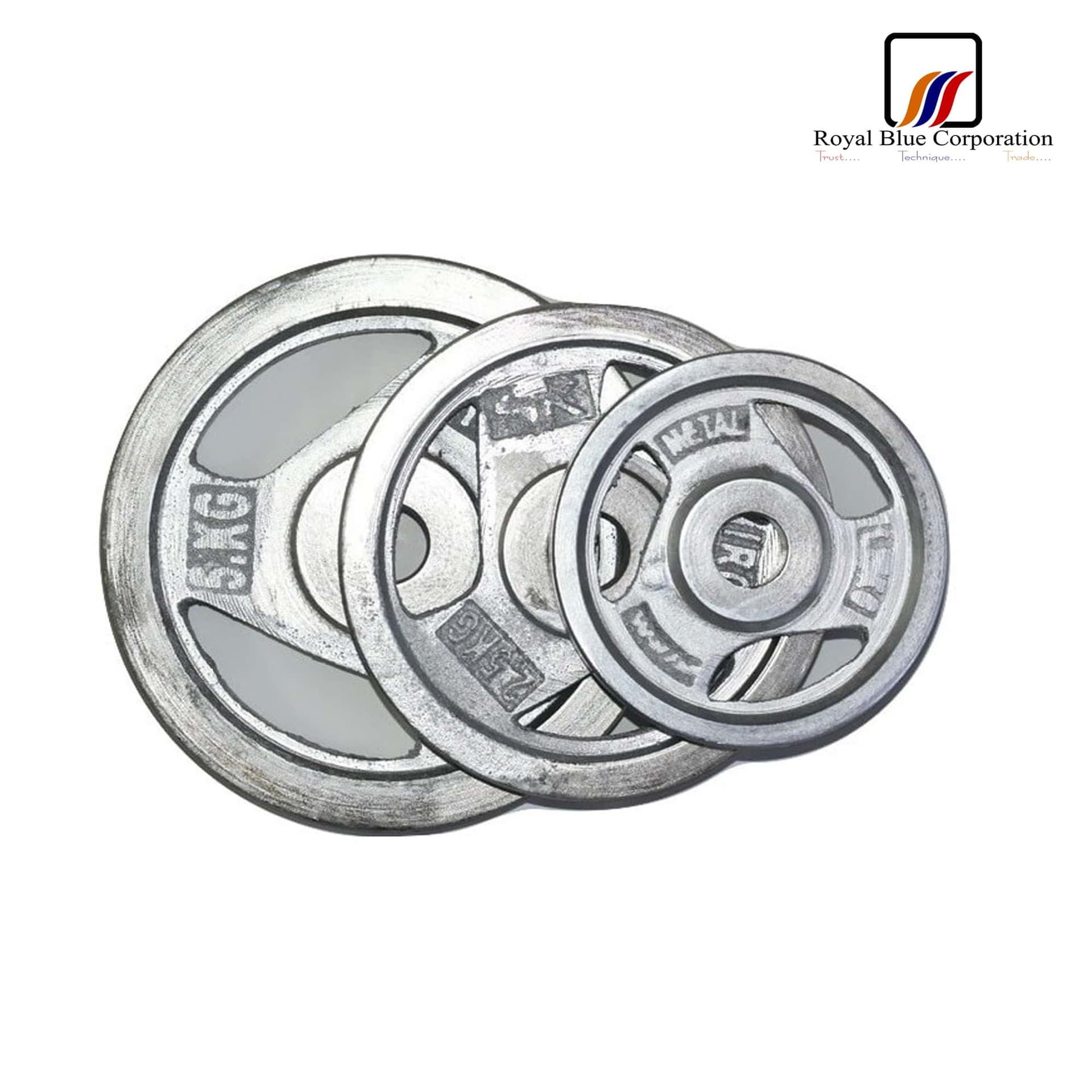 ADJUSTABLE SOLID IRON SILVER DUMBBELL 1.25KG,2.5KG,5 KG image
