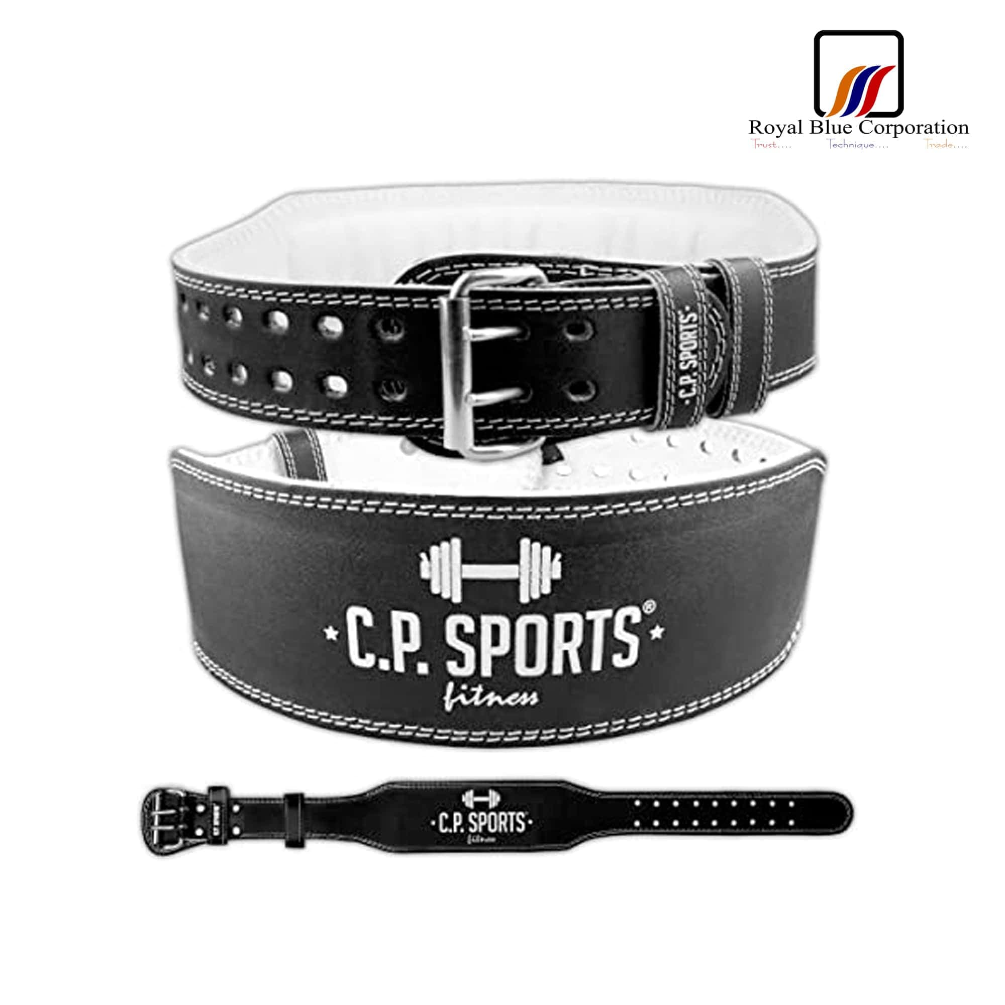 Leather Weight Lifting Belt Back Training Support image