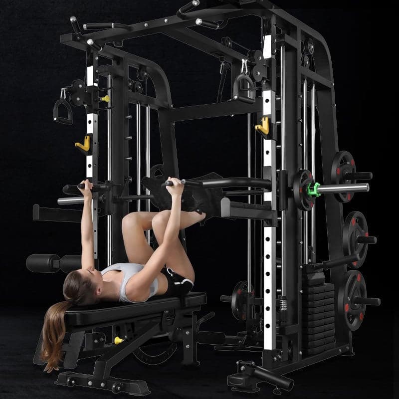 Smith Machine Functional Trainer Squat Rack Home Gym image
