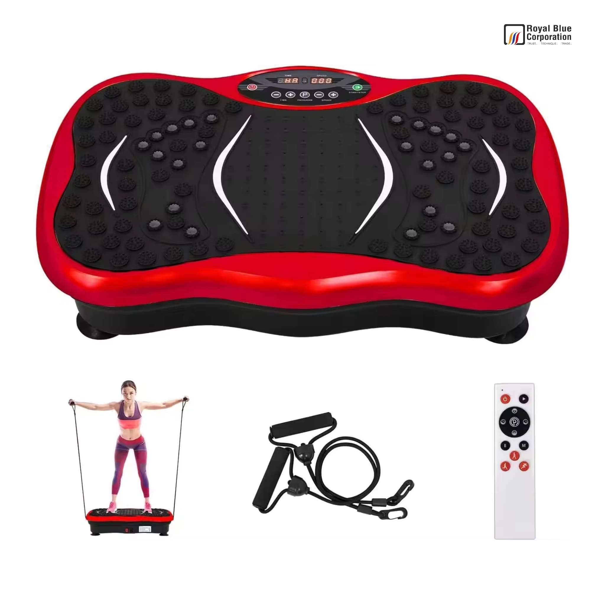 Compact Body Slimming Vibration Plate Massager 3D