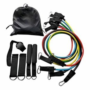 Resistance Bands Workout (Portable Exercise Bands Set)