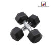 Rubber Hex Dumbbell 15kg (7.5Kg x 2) - Image 2