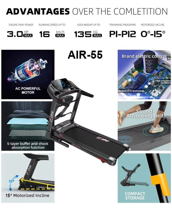 bActive AIR-55 AC Motor Treadmill With Multifunction (upcoming) - Image 2